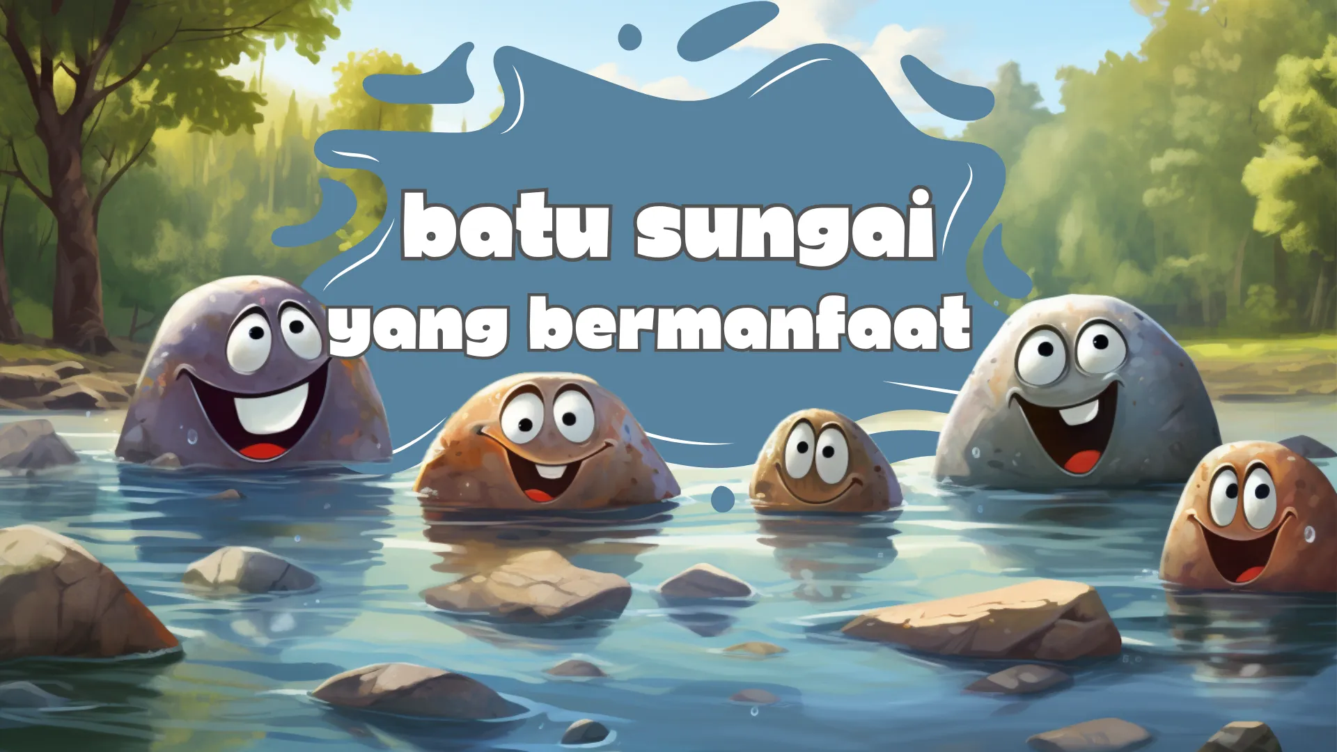 Cerita Animasi Anak Batu Sungai Yang Bermanfaat