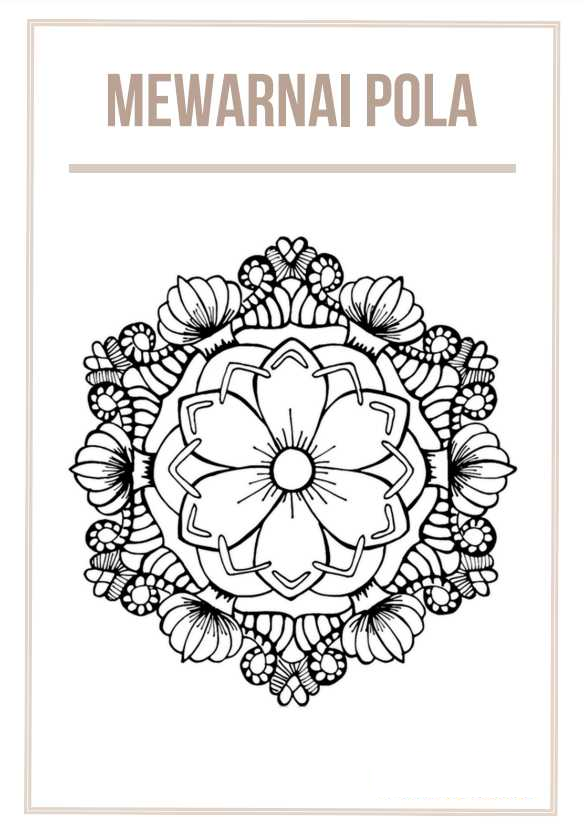Buku Lembar Mewarnai Pola